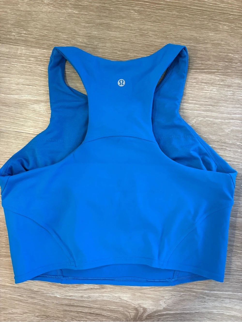 lululemon athletica Bright Blue High-Neck Crop Top